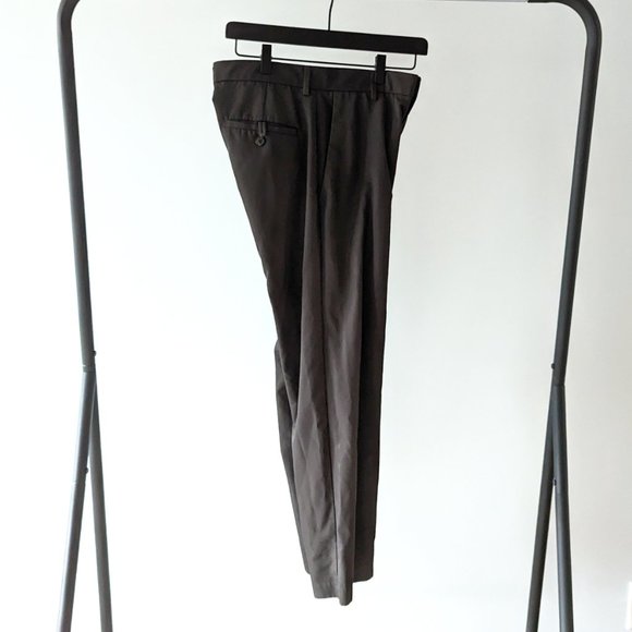 Dark Grey Polyester Dress Pants - Mens - 30x30 - Picture 6 of 6